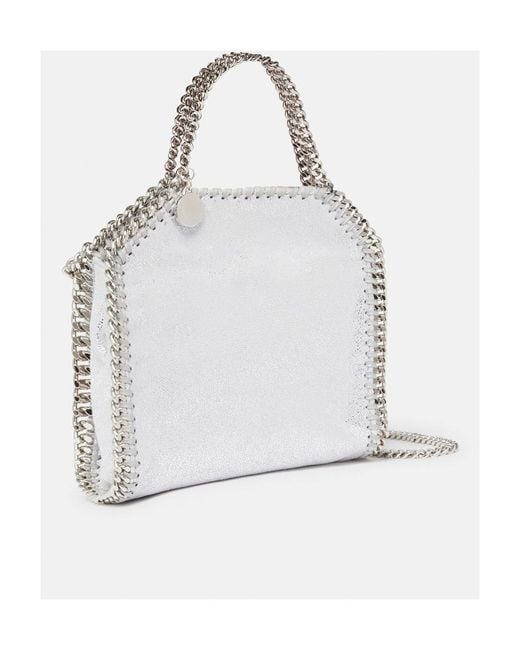 Stella McCartney Gray Falabella Tiny Top Handle Bag