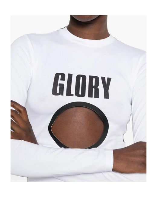Jean Paul Gaultier White Long-Sleeved T-Shirt