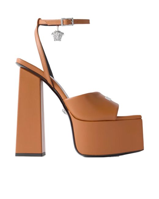 Versace White Platform Sandals