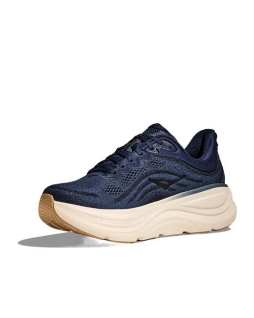 Hoka One One Blue Bondi 9 Logo-Detail Sneakers for men