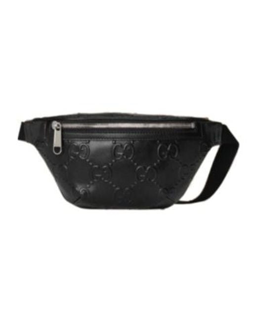 Gucci Black Gg Cross-Body Waist Pack for men