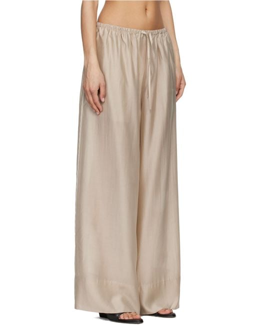 Entire studios Natural Vento Wide-Leg Pants