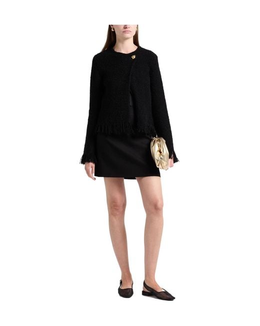 Chloé Black Bouclé Cropped Jacket