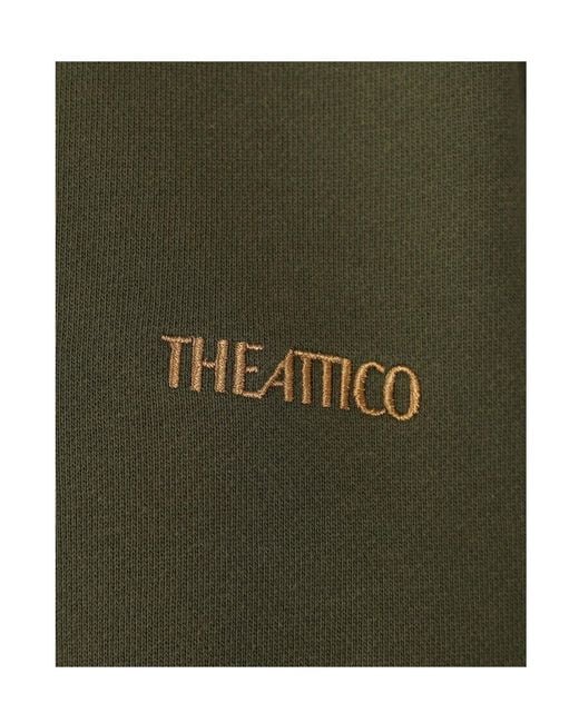The Attico Green The Embroidered Logo Sweatshirt