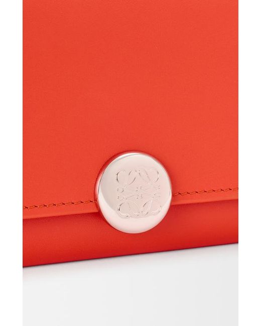 Loewe Red Pebble Continental Wallet