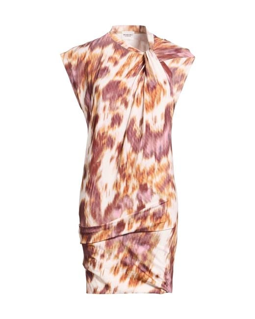 Isabel Marant Pink Tie-Dye Slim-Fit Dress