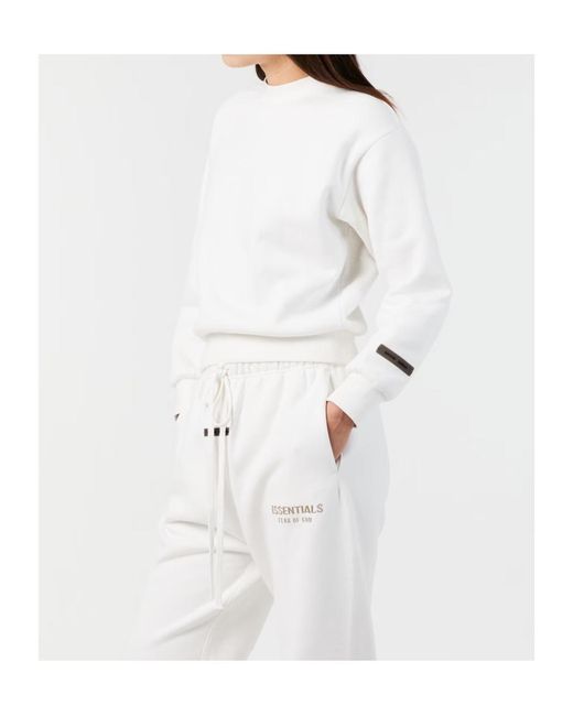 Fear Of God White Logo Patch Sweatshirt