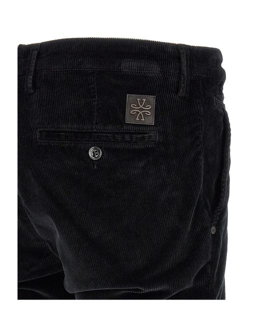 Jacob Cohen Black Tapered Casual Trousers for men