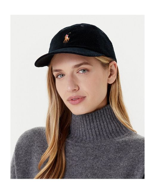 Polo Ralph Lauren Black Logo Embroidered Baseball Cap