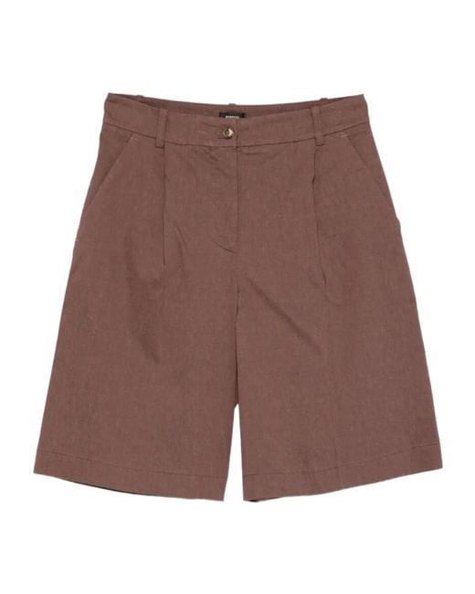 Pinko Brown Tailored Shorts