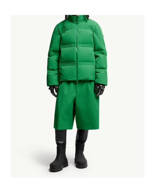 Moncler Green X Asap Rocky Logo Printed Layered Shorts for men