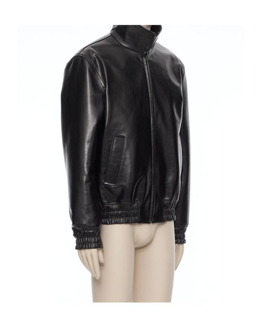 Valentino Black Leather Jacket for men