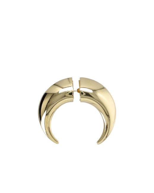 MARINE SERRE Metallic Piercing Moon Earring