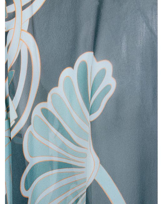 LaDoubleJ Blue La Doublej Maria Printed Cape