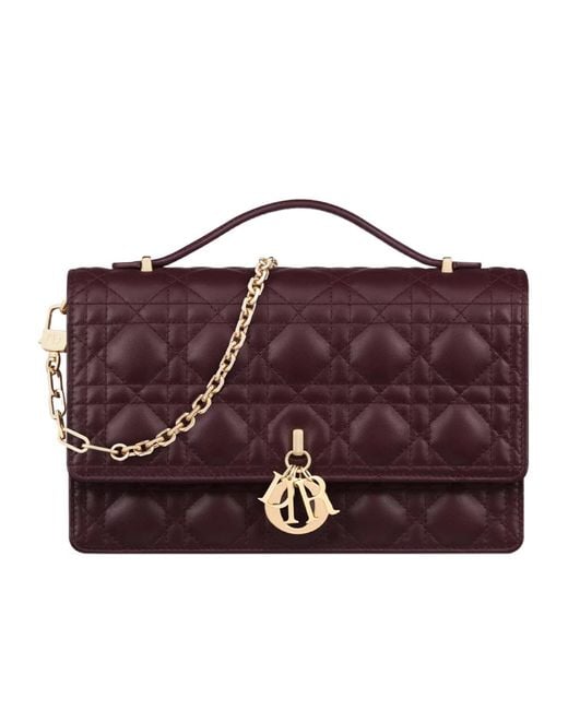 Dior Purple Flap Shoulder Bag