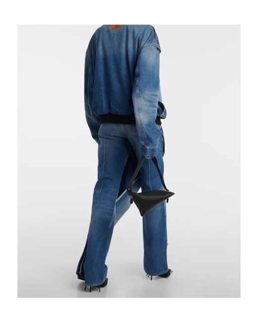 Y. Project Blue Snap Off Denim Bomber Jacket