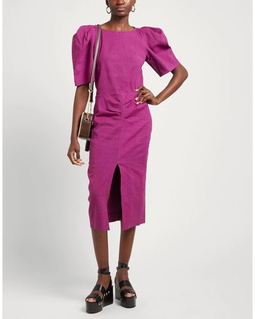 Isabel Marant Purple Unlined Bodycon Dress