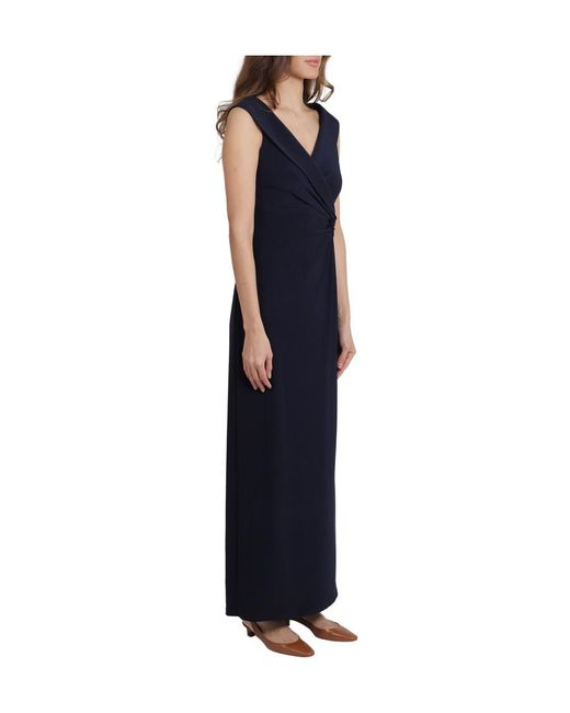 Ralph Lauren Black Lauren V-Neck Sleeveless Maxi Dress