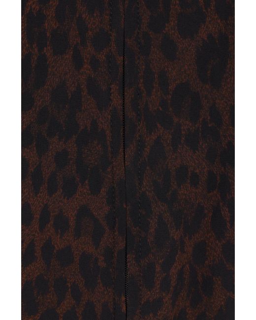 Balenciaga Black Leopard Print Zipped Jacket
