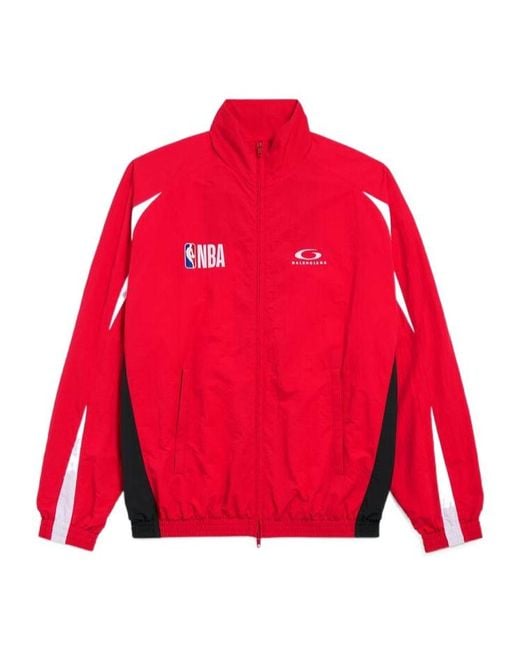 Balenciaga Red Nba Logo Track Jacket for men