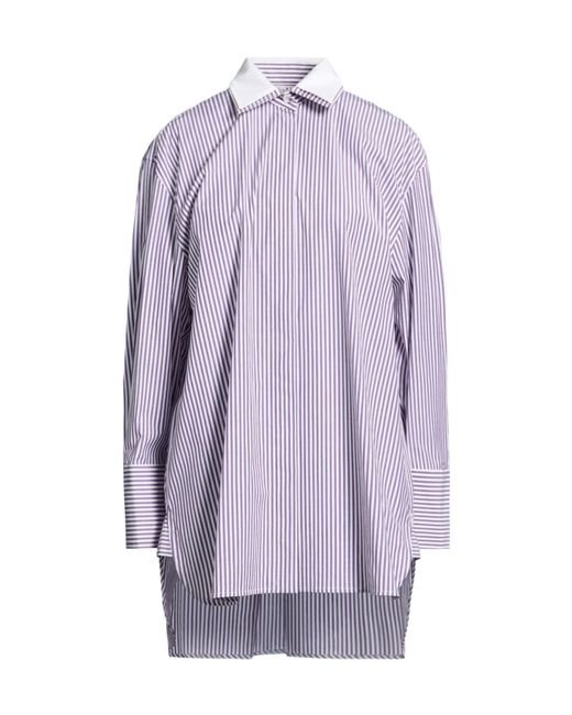 Max Mara Purple Striped Long Shirt