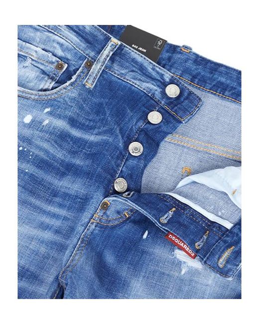 DSquared² Blue Jeans With Belt Loops for men