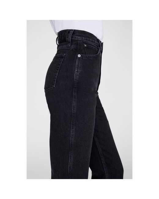 Anine Bing Black Belt-Loop Jeans