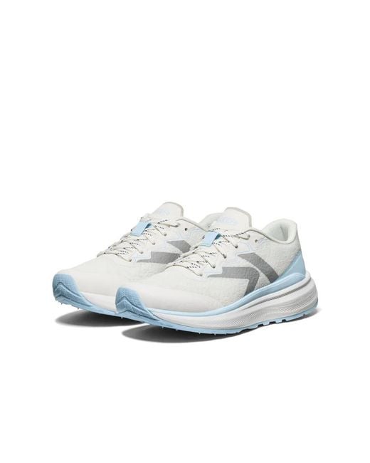 Keen White Mesh Lace-Up Running Shoes