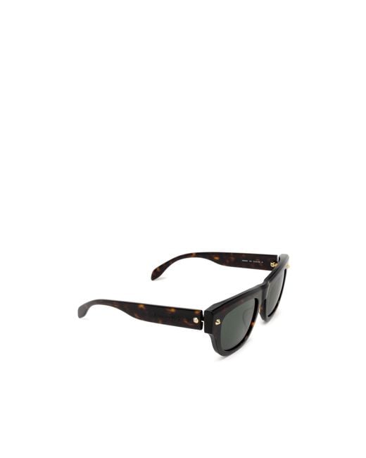 McQueen Black Eyewear Square Frame Sunglasses for men