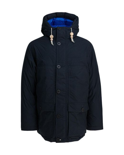 Mammut Blue Hooded Parka Jacket for men