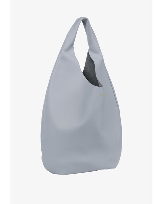 A.P.C. Blue Le Neige Leather Tote Bag