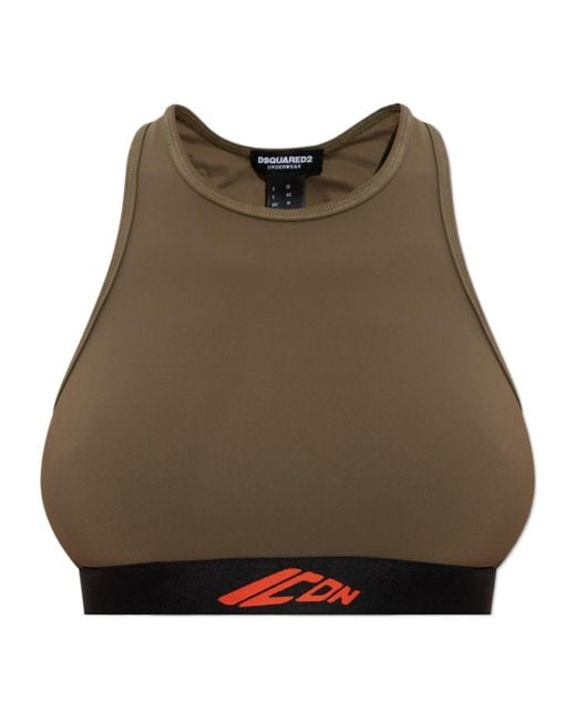 DSquared² Brown Sleeveless Top