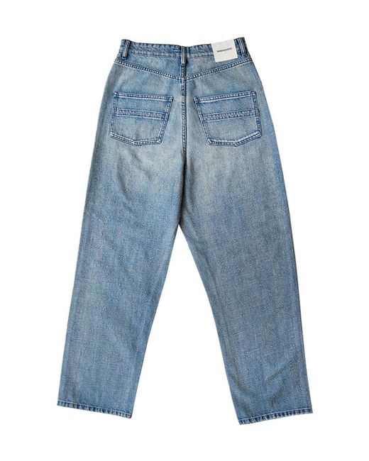 NAMACHEKO Blue Wide Jeans for men