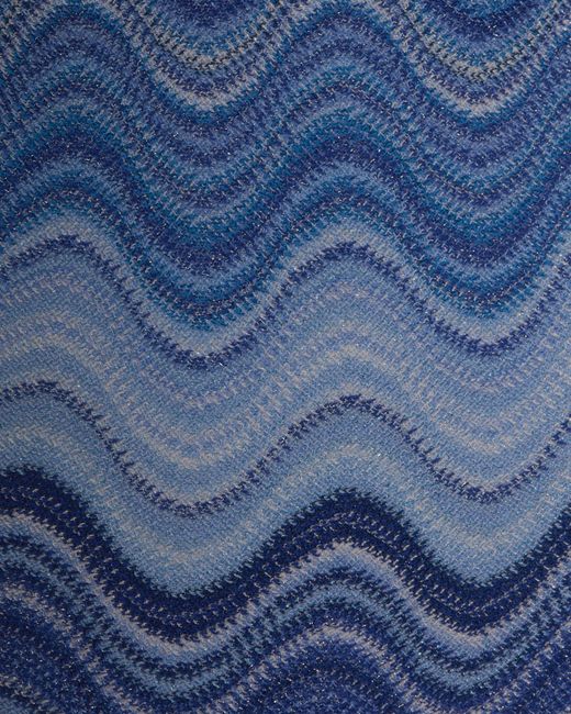 Mc2 Saint Barth Blue Sea Zigzag Swimsuit