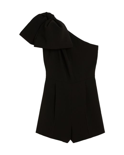 Max Mara Black Pianoforte Teano One-Shoulder Jumpsuit