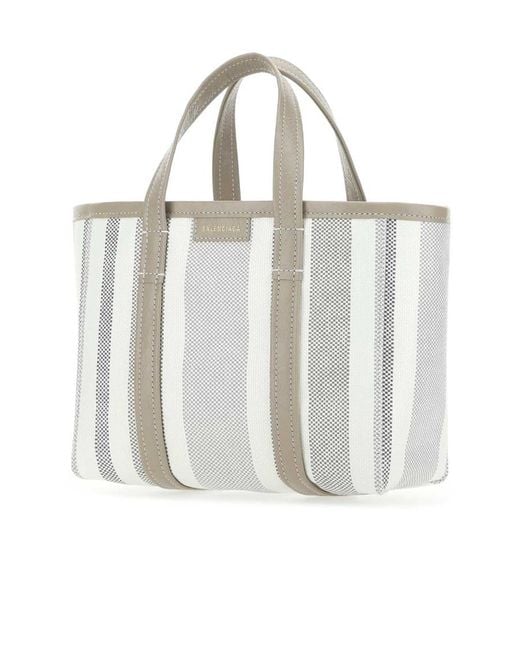 Balenciaga White Logo Handbag