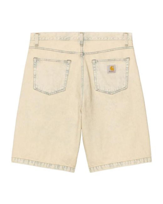 Carhartt Natural Landon Loose Denim Shorts for men