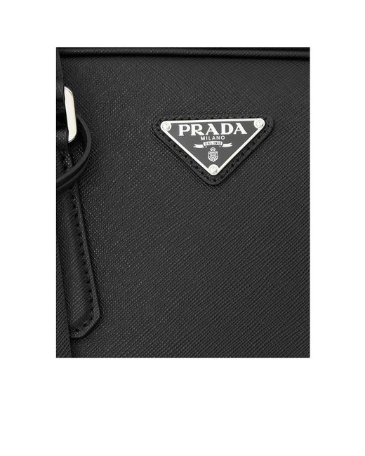 Prada Black Simple Crossbody Bag for men