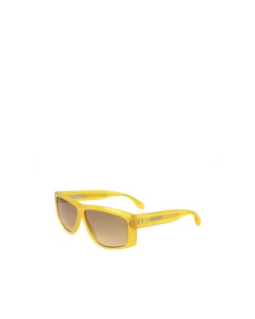 Isabel Marant Yellow Geometric Frame Sunglasses