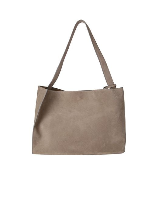 Studio Nicholson Gray The Reflection Logo Detailed Tote Bag for men