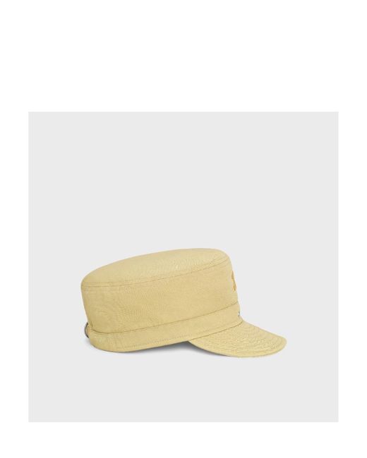 Céline White Triomphe Army Cap