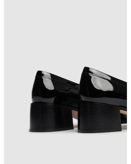 Roger Vivier Black 55Mm Viv Rangers Patent Leather Loafers