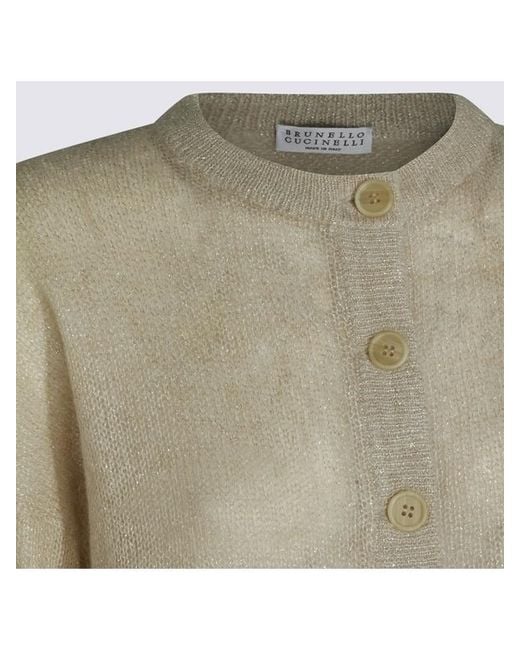 Brunello Cucinelli Natural Long Sleeved Cardigan