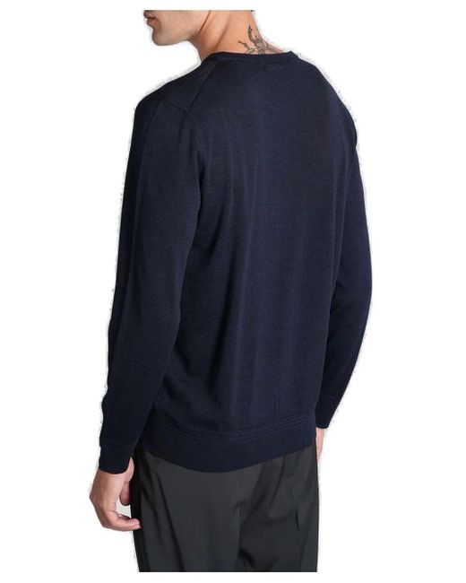Barena Blue Ato Crewneck Jumper for men