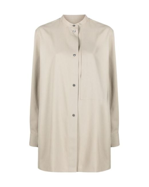 Studio Nicholson Natural Kavali Long-Sleeve Shirt