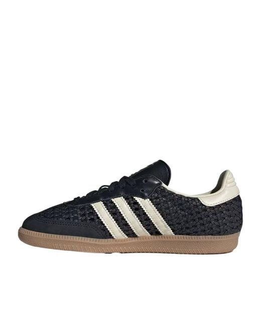 Adidas Black Originals Samba Og Woven Low-Top Sneakers for men