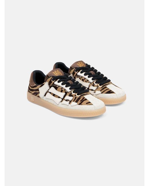 Amiri Brown Printed Bones Lace-Up Sneakers