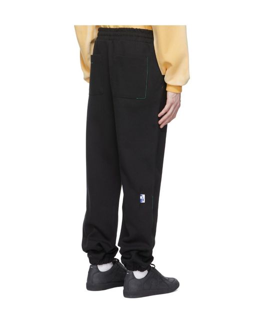 Adererror Black Logo Sweatpants for men