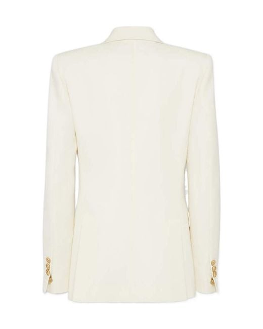 DSquared² White Double-Breasted Blazer