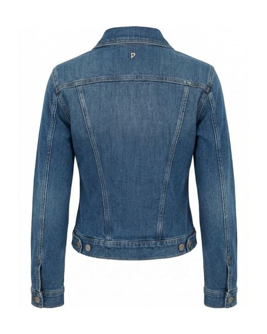 Dondup Blue Fitted Denim Jacket